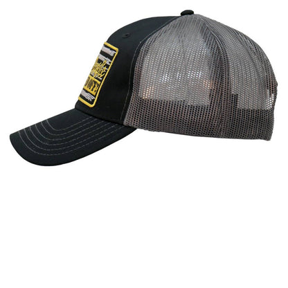 Hot Leathers We The People Black and Grey Trucker Hat GSH1056