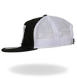 Hot Leathers GSH2007 Support Your Local Bartender Black and White Snapback Ball Cap