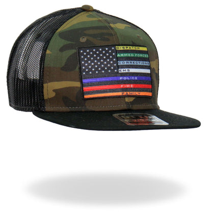 Hot Leathers GSH2012 All Thin Line Colors Snapback Hat