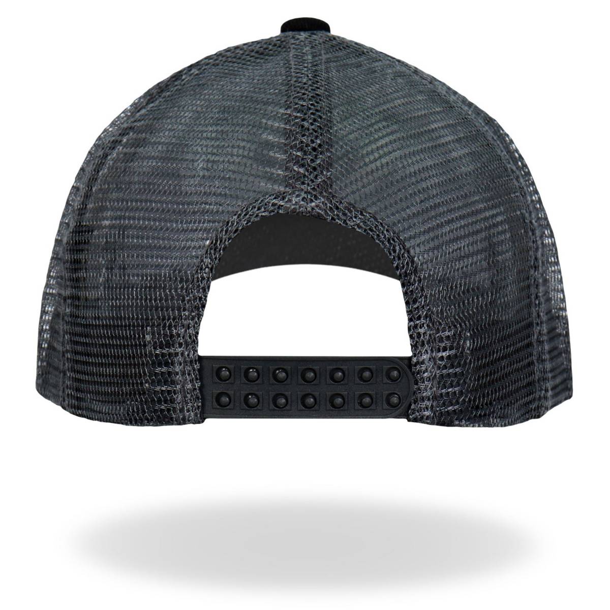 Hot Leathers Charcoal and Black EKG Piston Snapback Hat GSH2031