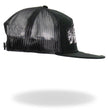 Hot leathers Black 5 Skulls Straight Snapback Hat GSH2034