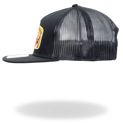 Hot Leathers Black Freshly Baked Flat Brim Snap Back Hat GSH2035