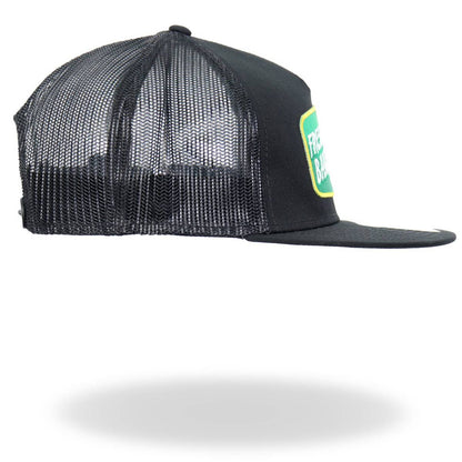 Hot Leathers Black Freshly Baked Flat Brim Snap Back Hat GSH2035