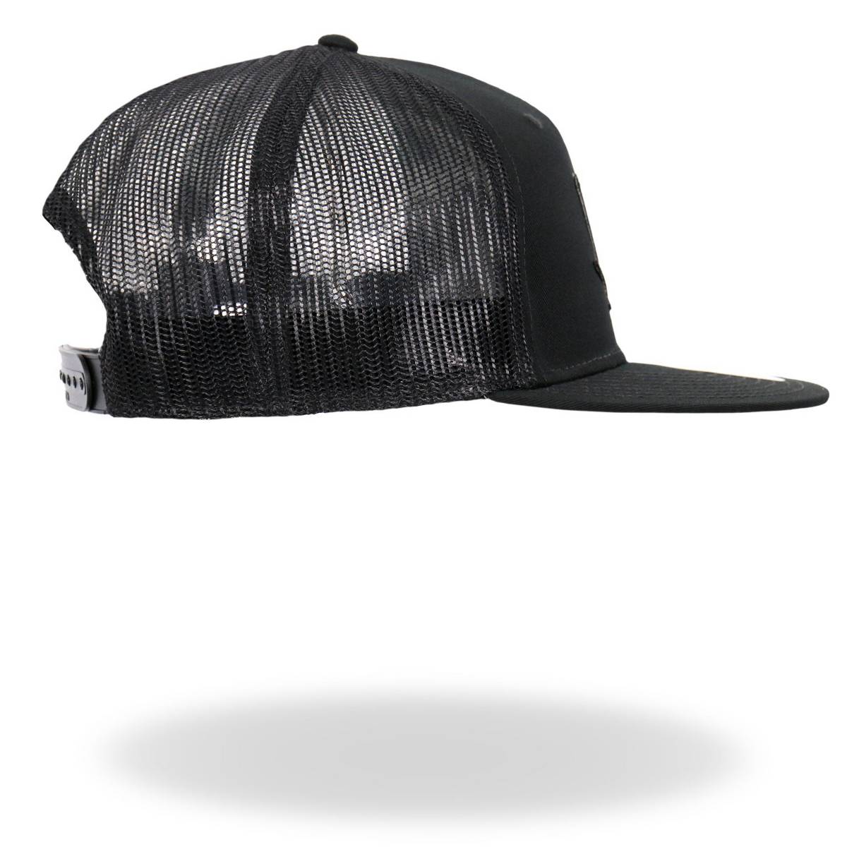 Hot Leathers Pot Leaf Skull Black Snapback Hat GSH2037