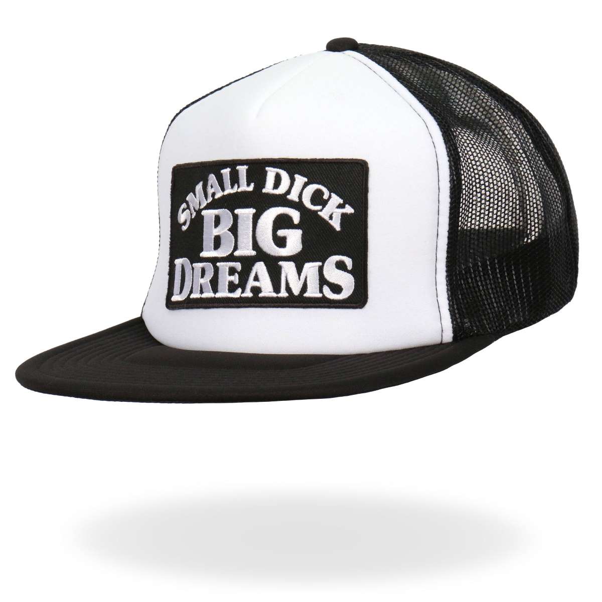 Hot Leathers Small Dick Big Dreams Snap Back Trucker Hat GSH2039