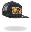 Hot Leathers Black Orange And Yellow Snapback Titties & Beer GSH2042
