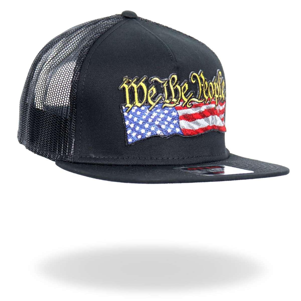 Hot Leathers We The People Snap Back Flat Brim Hat GSH2043