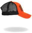 Hot Leathers Black and Orange Fuck Around Find Out Snapback Hat GHS2049