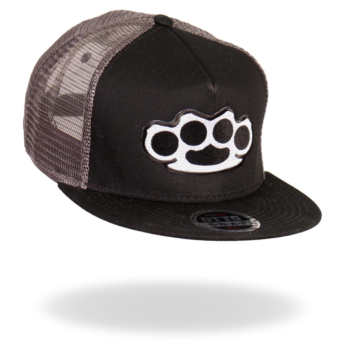Hot Leathers GSH4003 Brass Knuckles Hardcore Snap Back Hat