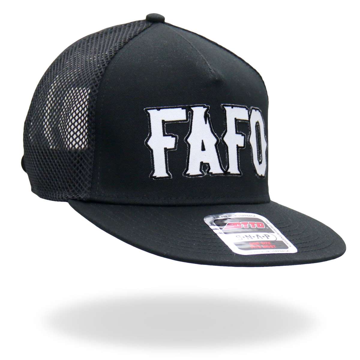 Hot Leathers FAFO Snapback Hat with Under Bill Print GSH4005