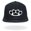 Hot Leathers Hardcore Knuckles Black Snap Back Hat GSH4008