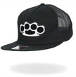 Hot Leathers Hardcore Knuckles Black Snap Back Hat GSH4008