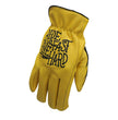 Hot Leathers GVD2001 Uni-Sex Gold 'Bolt' Deer Skin Leather Gloves