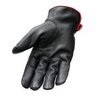 Hot Leathers GVD2002 Uni-Sex Black 'Bolt' Deer Skin Leather Gloves