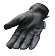 Hot Leathers GVD2003 Uni-Sex 'Grey and Black Flannel Lined' Deer Skin Leather Gloves
