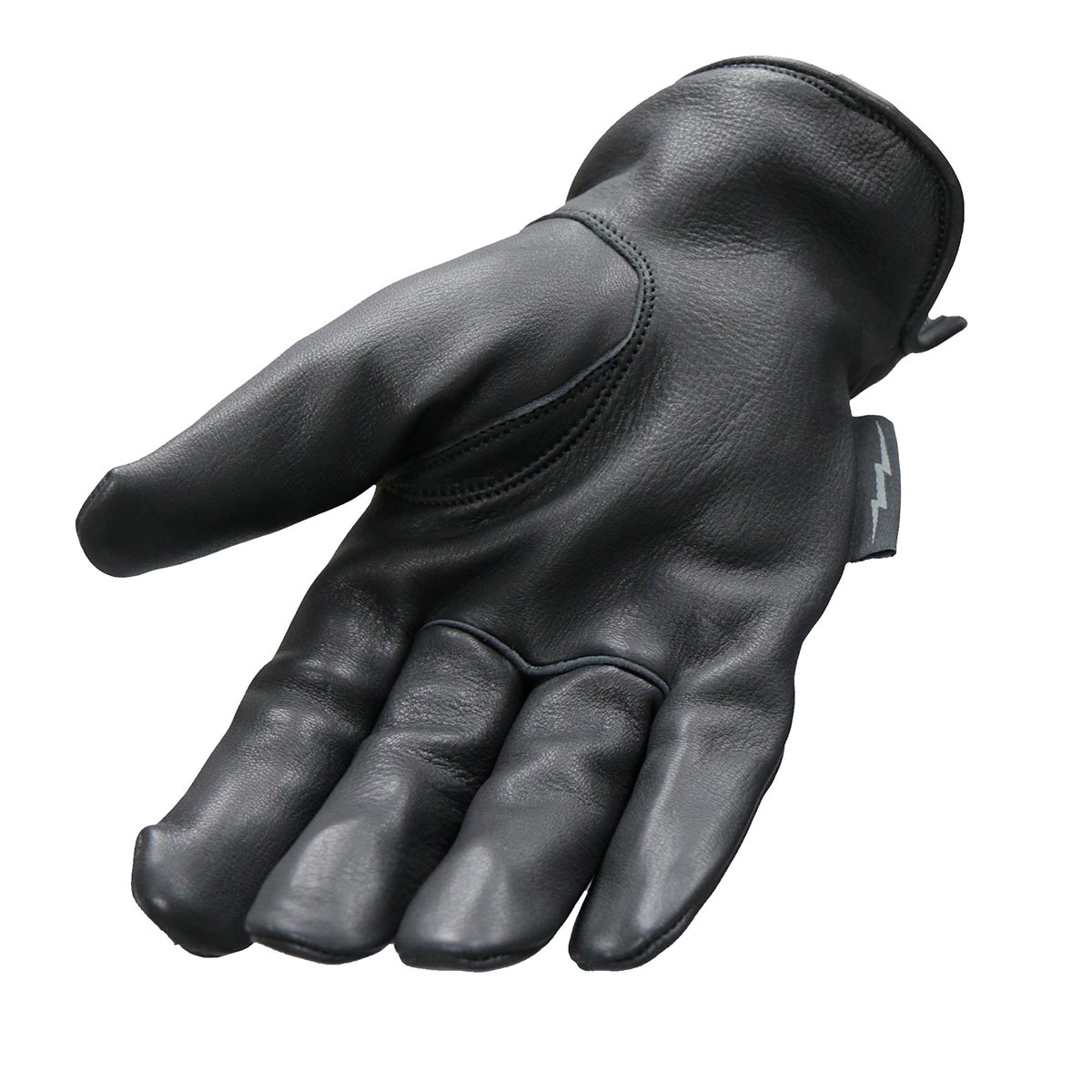 Hot Leathers GVD2003 Uni-Sex 'Grey and Black Flannel Lined' Deer Skin Leather Gloves