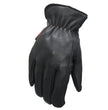 Hot Leathers GVD2004 Uni-Sex 'Red and Black Flannel Lined' Deer Skin Leather Gloves