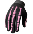 Hot Leathers GVL2006 Pink Skeleton Ladies Mechanics Gloves