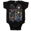 Hot Leathers GYS1056 Black Bodysuit with Leather Vest Screen Print
