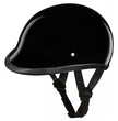 Close Out Clearance Daytona Helmets H1-A ‘Hawk’ Polo Style HI-Gloss Black Half Face Helmet