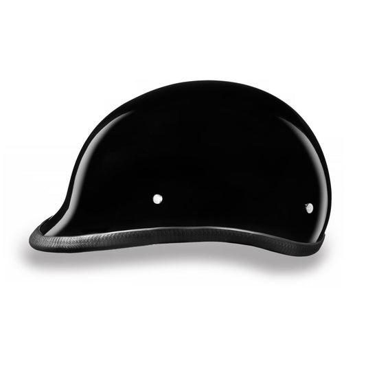 Close Out Clearance Daytona Helmets H1-A ‘Hawk’ Polo Style HI-Gloss Black Half Face Helmet