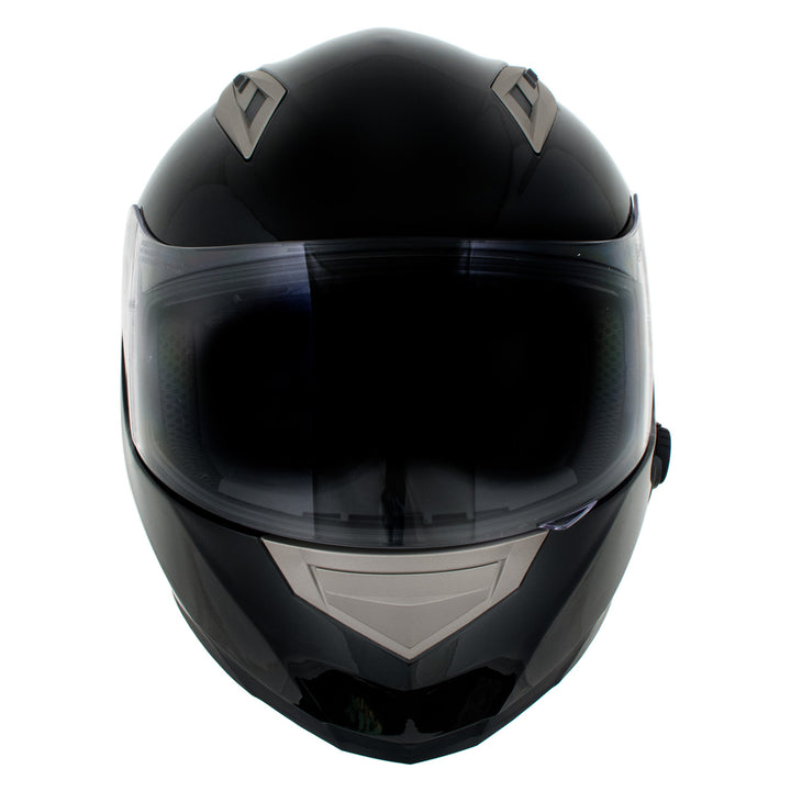 Milwaukee Helmets H510 Gloss Black Chit-Chat Full Face Wireless Motorcycle Helmet-Stream Music-Phone Calls