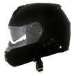 Milwaukee Helmets H7005 Flat Black Mayday Modular Full Face Wireless Motorcycle Helmet-Stream Music-Phone Calls