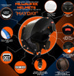 Milwaukee Helmets H7005 Flat Black Mayday Modular Full Face Wireless Motorcycle Helmet-Stream Music-Phone Calls
