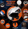 Milwaukee Helmets H7010 Flat Gray Mayday Modular Full Face Wireless Motorcycle Helmet-Stream Music-Phone Calls