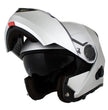 Milwaukee Helmets H7010 Flat Gray Mayday Modular Full Face Wireless Motorcycle Helmet-Stream Music-Phone Calls