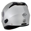Milwaukee Helmets H7010 Flat Gray Mayday Modular Full Face Wireless Motorcycle Helmet-Stream Music-Phone Calls