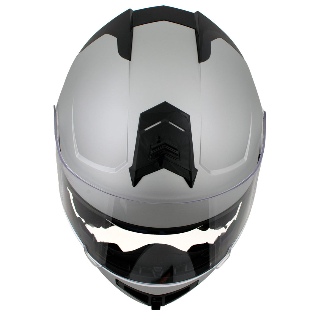 crivit modular motorcycle helmet Milwaukee Helmets H7010 Flat Gray 'Mayday' Modular Motorcycle Helmet Flat Gray / Small