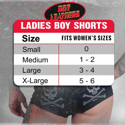 Hot Leathers PTB7283 Its Only Kinky the First Time Ladies Boy Shorts