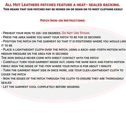 Hot Leathers Oregon 12” X 3” Bottom Rocker Patch PPM5073