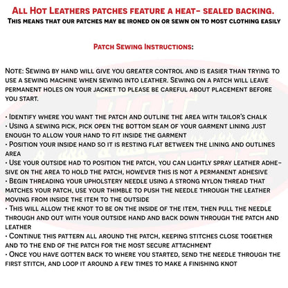 Hot Leathers Genuine Old Skool Biker Pinstripe 5" x 5" Patch PPA5280
