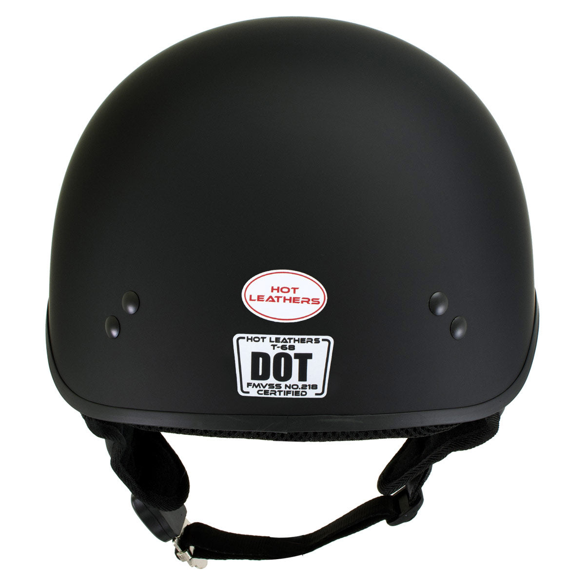 Hot Leathers Flat Black The Hanz German Style Vintage Motorcycle