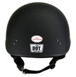 Hot Leathers HLT68-SP Flat Black The O.G. No Logo Motorcycle DOT Skull Cap Half Helmet Biker