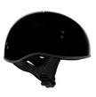 Hot Leathers HLD1004 POW Gloss Black Motorcycle DOT Approved Skull Cap Half Biker Helmet
