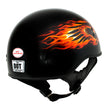 Hot Leathers HLD1006 Black Out Eagle Motorcycle DOT Approved Skull Cap Half Helmet Bikers