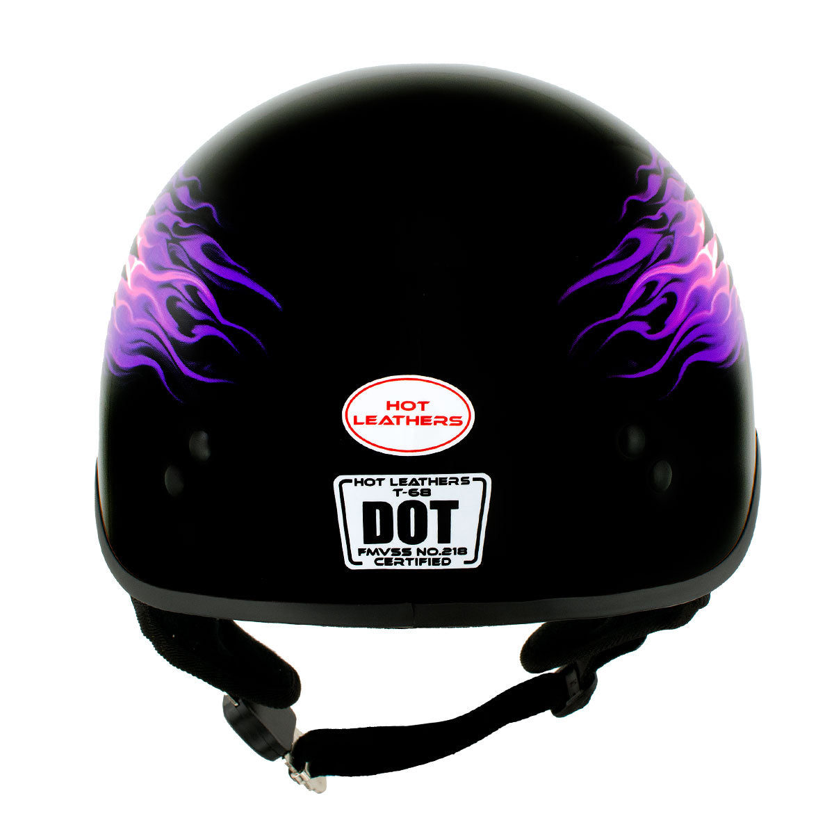 black motorcycle helmet hot heat Hot Leathers HLD1007 Black Out Eagle Gloss Black Motorcycle DOT Skull Cap Half – Milwaukee Motorcycle Clothing Co