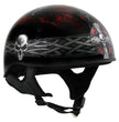 Hot Leathers HLD1008 Black Celtic Cross Motorcycle DOT Approved Skull Cap Half Helmet Biker