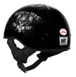Hot Leathers HLD1016 Ride or Die Gloss Black Motorcycle DOT Skull Cap Half Helmet Biker