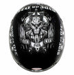 Hot Leathers HLD1016 Ride or Die Gloss Black Motorcycle DOT Skull Cap Half Helmet Biker