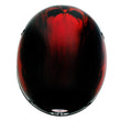 Hot Leathers HLD1018 Black Red Flame Skull Motorcycle DOT Approved Skull Cap Half Helmet Biker