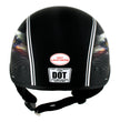 Hot Leathers HLD1023 V-Twin Eagle Flat Black Motorcycle DOT Skull Cap Half Helmet Biker