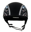 Hot Leathers HLD1023 V-Twin Eagle Flat Black Motorcycle DOT Skull Cap Half Helmet Biker
