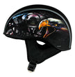 Hot Leathers HLD1023 V-Twin Eagle Flat Black Motorcycle DOT Skull Cap Half Helmet Biker