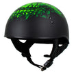 Hot Leathers HLD1030 Flat Black Shredder Motorcycle DOT Approved Skull Cap Half Helmet Biker