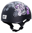Hot Leathers HLD1031 Sugar Skull Flat Black Motorcycle DOT Approved Skull Cap Half Biker Helmet