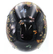 Hot Leathers HLD1034 Butterfly Lock Gloss Black Motorcycle DOT Approved Skull Cap Half Biker Helmet